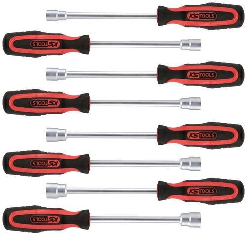 KS Tools ERGOTORQUEplus Stecknuss-Schraubendreher-Satz, 8-teilig, Edelstahl, mehrfarbig - Bild 1
