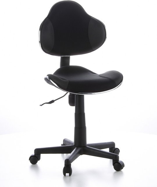 hjh OFFICE Kinderdrehstuhl KIDDY GTI-2 in Schwarz/Grau aus Stoff ohne Armlehnen, H x B x T: 101 x 45 x 42 cm - Bild 1