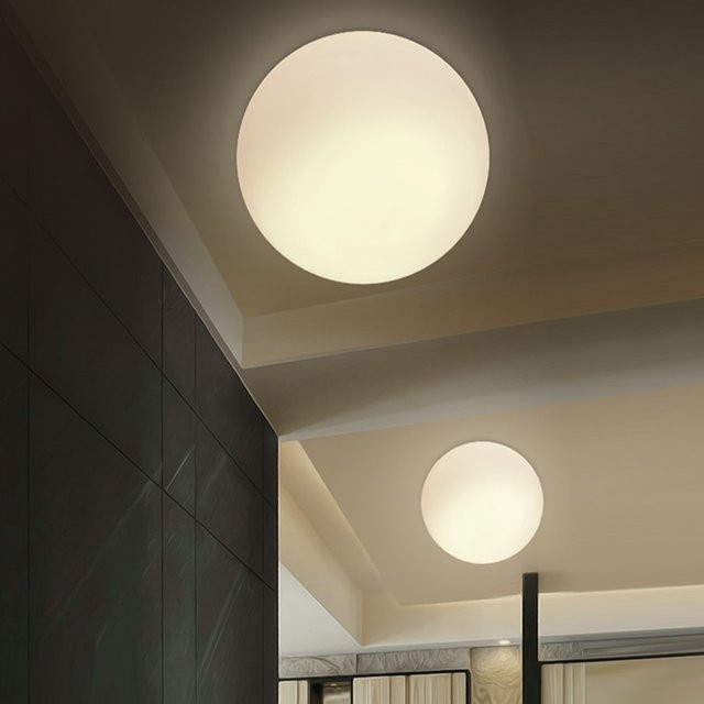 CETANT LED Wandleuchte Nordic Design mit Glas-Kugel in Weiß für Badezimmer, Flur, Balkon und Schlafzimmer - Bild 1