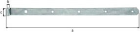 GAH Alberts Ladenband aus Stahl, gelb verzinkt, B/H/T: 500 x 30 x 10 mm - Bild 1