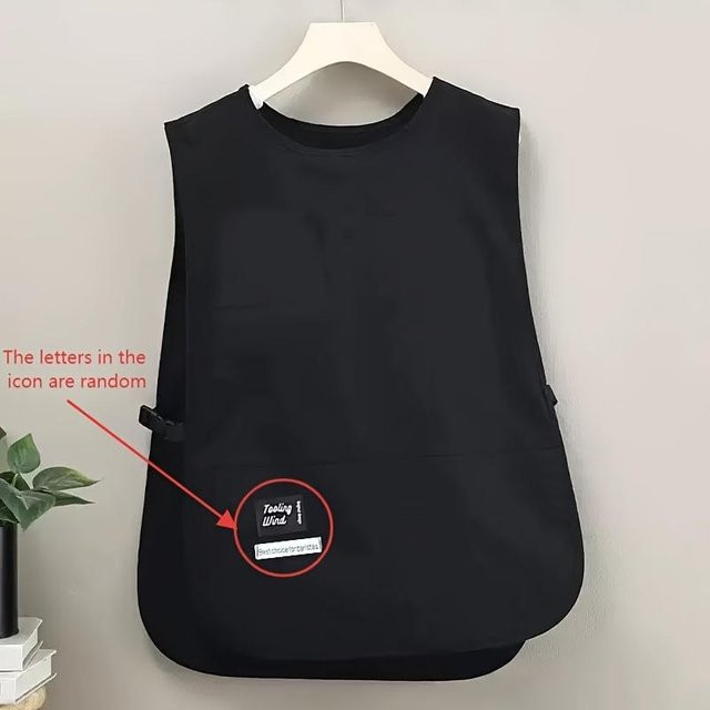 Schürze im Westenstil von Better Life mit zwei tiefen Taschen in Schwarz - Bild 1