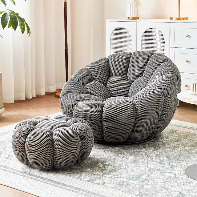 MDNG Rotierender Sessel Lazy Sofa als Freizeitstuhl und Betthocker für dein Wohnzimmer - Bild 1