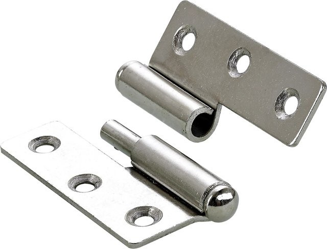 Hettich Möbelband aus Stahl, vernickelt, Farbe: Silber - Bild 1