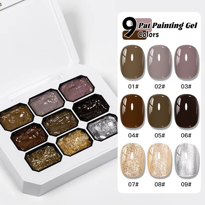 Mtssii Gel Nagellack, 9 Farben, Warm Winter - Bild 4