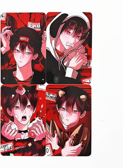 4-teiliges Won Yo-il Fotokartenset mit bunten Manhwa Lomo-Karten als Sammelkarten für Fans - Bild 1