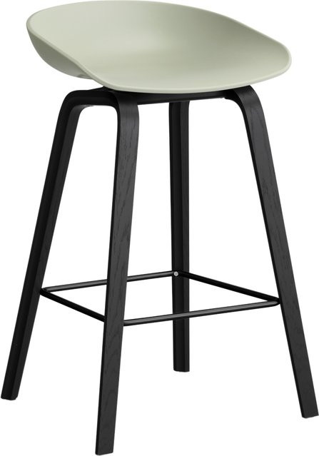 HAY About A Stool AAS 32 Hocker in Grün aus Polypropylen und Holz - Bild 1