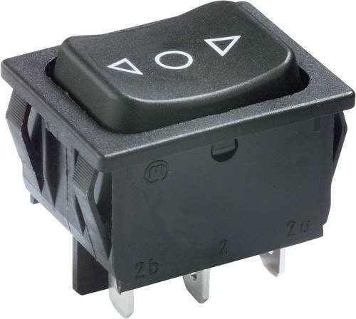 Marquardt Wippschalter 1839.1407 Schwarz 250 V/AC 6A 2 x (Ein)/Aus/(Ein) IP40 tastend - Bild 1