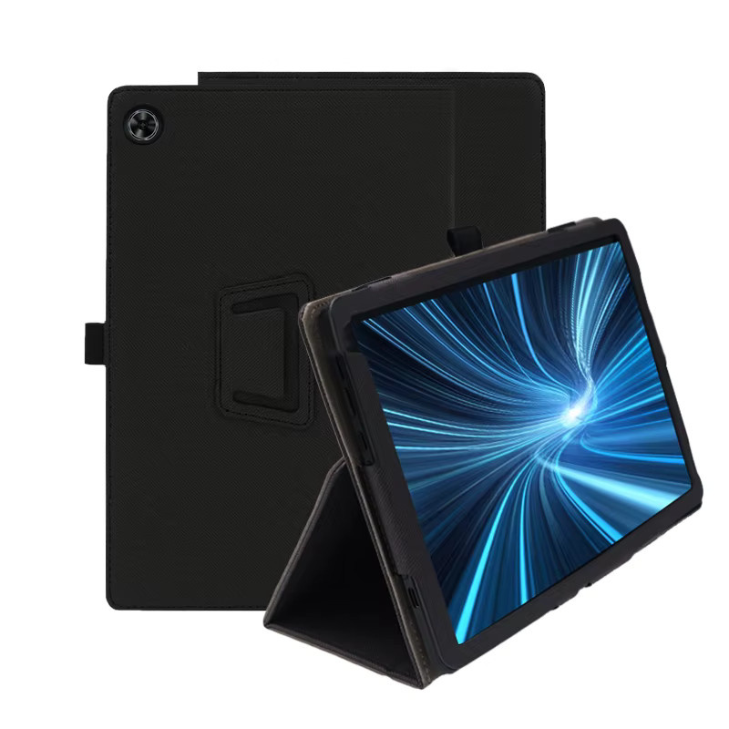 Teclast Hülle für T60 M50 Pro, magnetische Flip-Hülle mit faltbarem Tablet-Halter, stoßfeste Harttasche mit Stifthalter und Armband, Schwarz - Bild 4