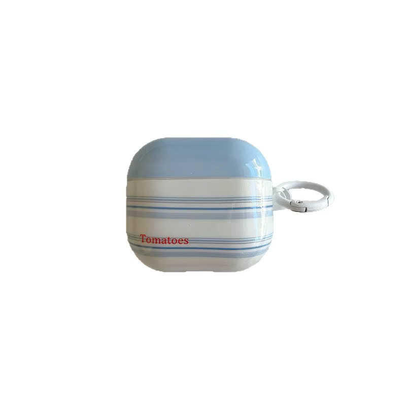 Streifen-Tomaten-Lanyard Schutzhülle für Apple AirPods 4 (2024) und AirPods Pro 2, multicolor - Bild 4