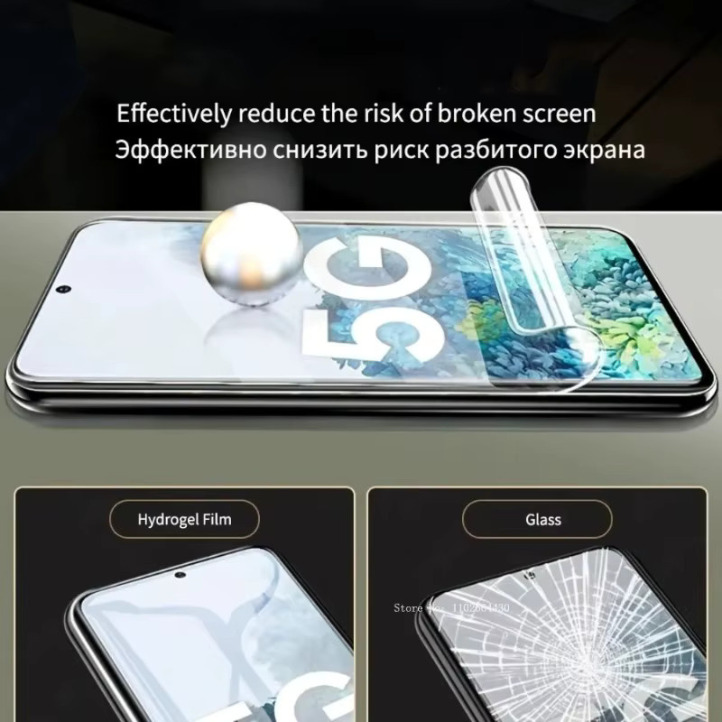 4er-Pack Hydrogel Displayschutzfolie für Samsung Galaxy A56, glänzende und weiche Schutzfolie, transparent - Bild 5