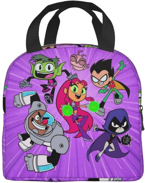 Fancy Style Studio Teen Titans Go Beast Boy Isolierte Lunchtasche in Lila - Bild 1