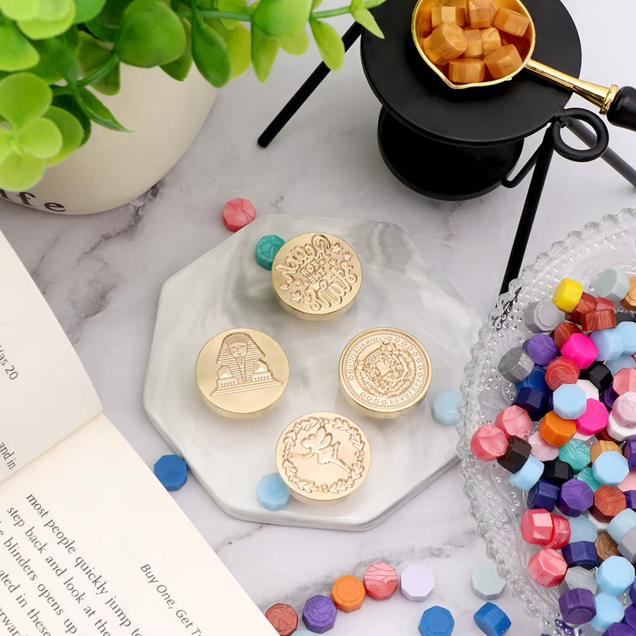 Wachssiegelstempel aus Messing mit Schmetterling und Tiger Motiv für DIY Hochzeit und Briefe, Durchmesser: 25 mm - Bild 3