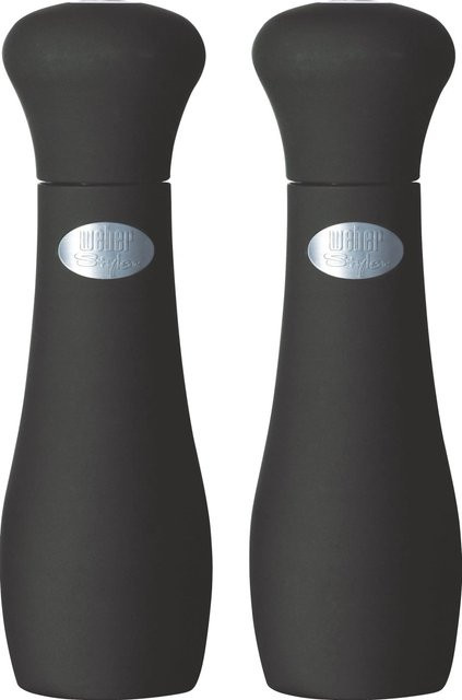 Weber Style Salz- und Pfeffermühle in Schwarz mit Keramikmahlwerk, Höhe: 19 cm - Bild 1