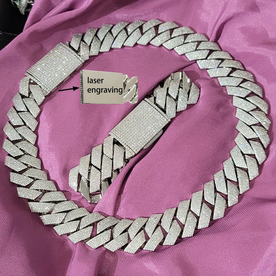 DOBLING Halskette, Edelstahl, Silber, Zirkonia, Unisex - Bild 2