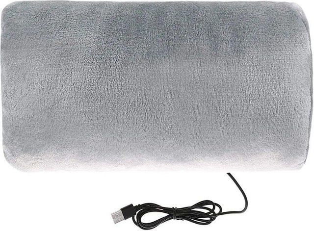 Elektrische Handwärmer Pad von Binchi Health Technology aus Flanell, Grau, USB-betrieben mit Thermostat für Hals, Rücken, Bauch und Füße - Bild 1