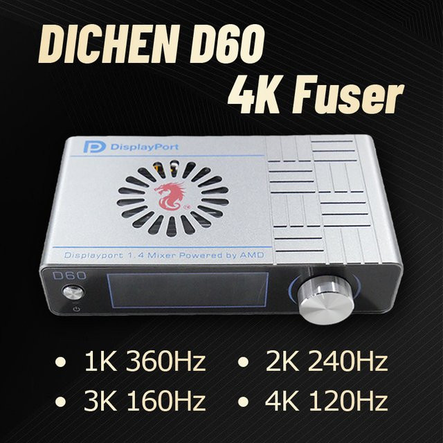DMA D60 4K Fuser Adaptive Video Overlay Box Display Videoprozessor in Silber - Bild 1