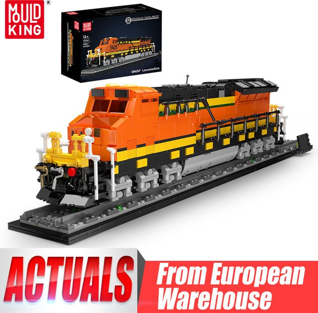 Mould King 12041 Technischer Eisenbahn-Bausatz, RC BNSF Northern Lokomotive, Bausteine-Set, ab 14 Jahren - Bild 1