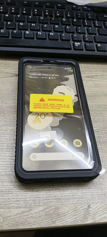 IP68 wasserdichte Outdoor-Handyhülle mit Hängeseil für Google Pixel 8 Pro in Schwarz - Bild 3