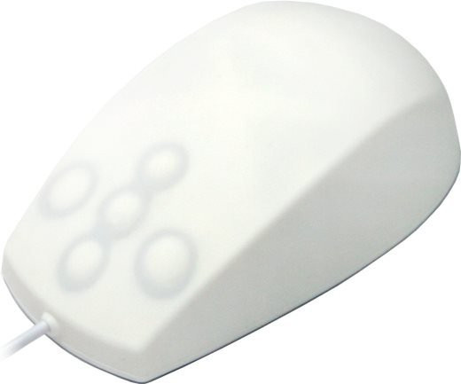 Active Key Medical Computermaus medium, optisch, 5 Tasten, USB-Anschluss, weiß (AK-PMT2LB-US-W) - Bild 1