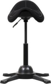 STIER Sattelhocker mit Sitzmulde in Schwarz mit verstellbarer Sitzhöhe von 48 cm bis 66 cm - Bild 1