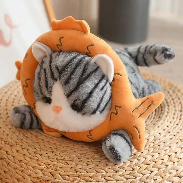 Yiran toy Kawaii Katze Toast Blume Brot Taiyaki Löwe Plüschtier, 30cm - Bild 1