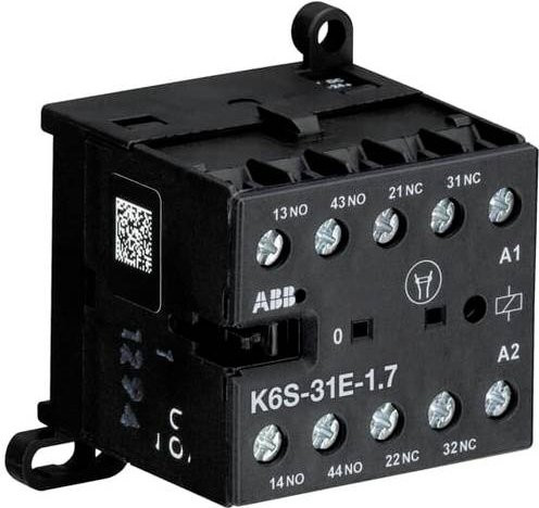 ABB K6S-31E-1.7-71 Kleinschütz mit 3 Schließern und 1 Öffner in Schwarz - Bild 1