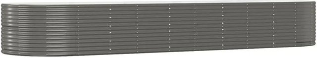 Furnicato Hochbeet aus verzinktem Stahl in Grau, B/T/H: 140 x 447 x 68 cm - Bild 1