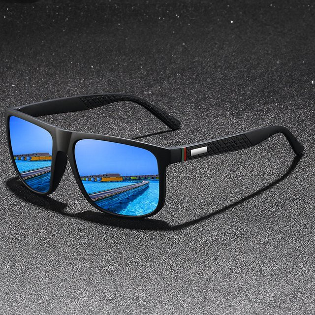WSZ Sonnenbrille, eckig, Vollrand, Kunststoff, schwarz, Unisex - Bild 1