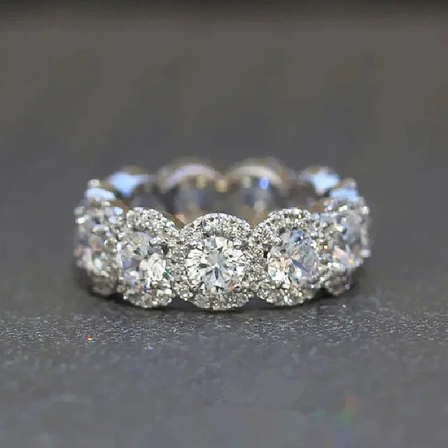 Huitan Fingerringe, Zirkonia, Silber, Damen - Bild 1