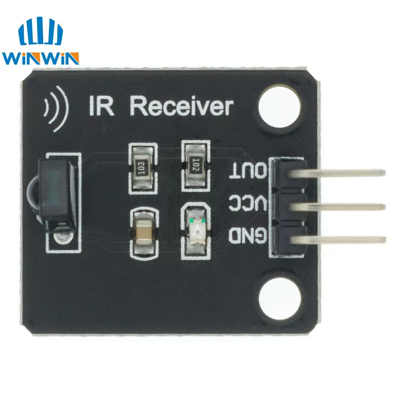 AITEWIN ROBOT IR Infrarot Sender und Empfänger Modul Set 38kHz für Arduino in Schwarz - Bild 2