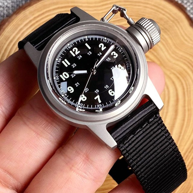 Tandorio Armbanduhr Automatik, Edelstahl, 36 mm, Schwarz, Herren - Bild 1