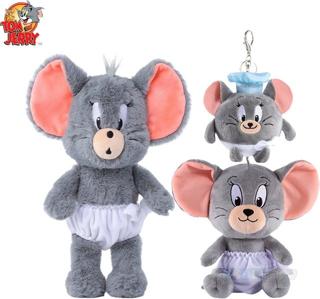 HUGKIS Tom und Jerry Plüschpuppen, Tom-Katzen-Wurfkissen, 25 cm - Bild 1