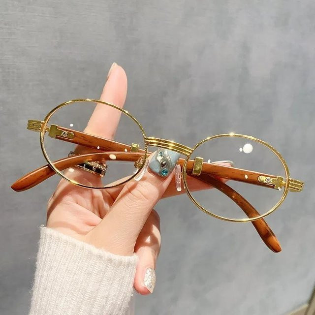 Aoseides Sonnenbrille Oval, Unisex, Vollrand, Wood, Gold - Bild 1