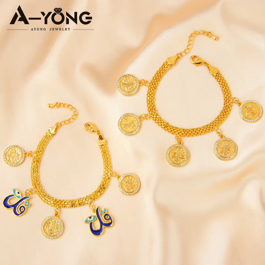 A-YONG AYONG JEWELRY Armband, Gold, Zirkonia, Vintage, Damen - Bild 2