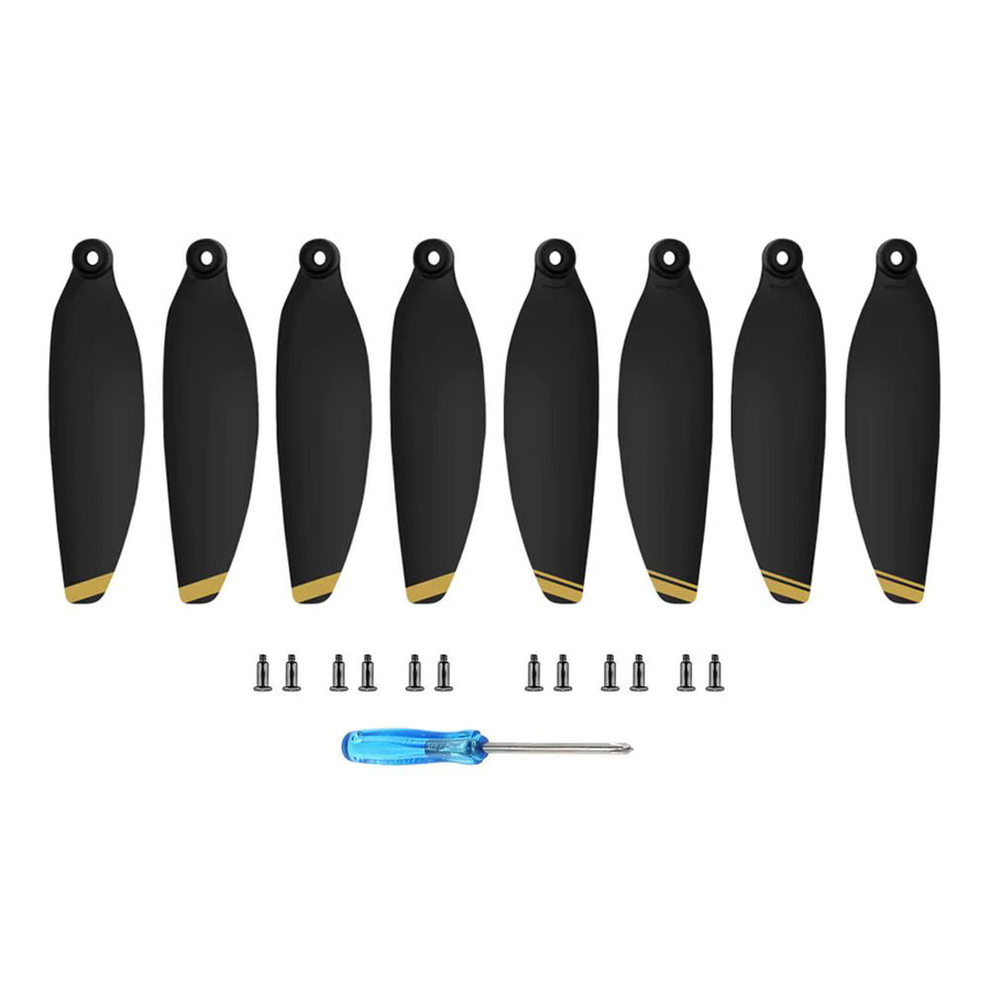 DJI Ersatzpropeller 4726F für Mini 2 und Mini SE in Schwarz und Silber, geräuscharme Propellerklingen für deine Drohne - Bild 2