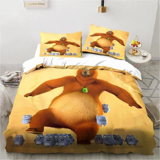 Grizzy N Lemmings Bettwäsche-Set aus Mikrofaser, Mehrfarbig, B/H: 200 x 230 cm - Bild 1
