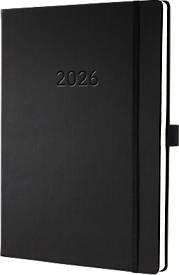 Wochenkalender Sigel Conceptum 2026 C2618 in A4+, Schwarz, 192 Seiten mit Hardcover und PEFC-zertifiziertem Papier - Bild 1