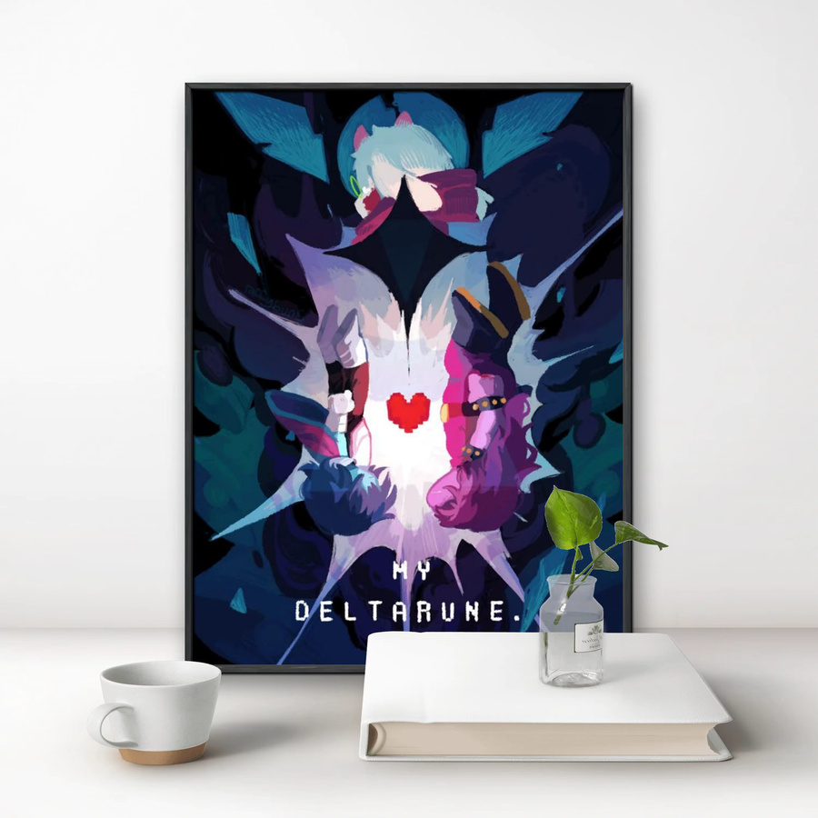 Potdemiel Deltarune 5D DIY Diamantmalerei mit runden Steinen in Multicolour, B/H: 40 x 30 cm - Bild 2