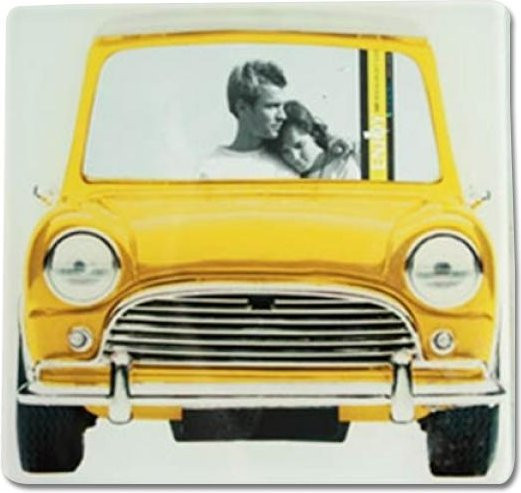 Eurowebbiz Fotorahmen Oldtimer-Design in Hellgrün mit Glas, B/H: 10 x 6 cm - Bild 1