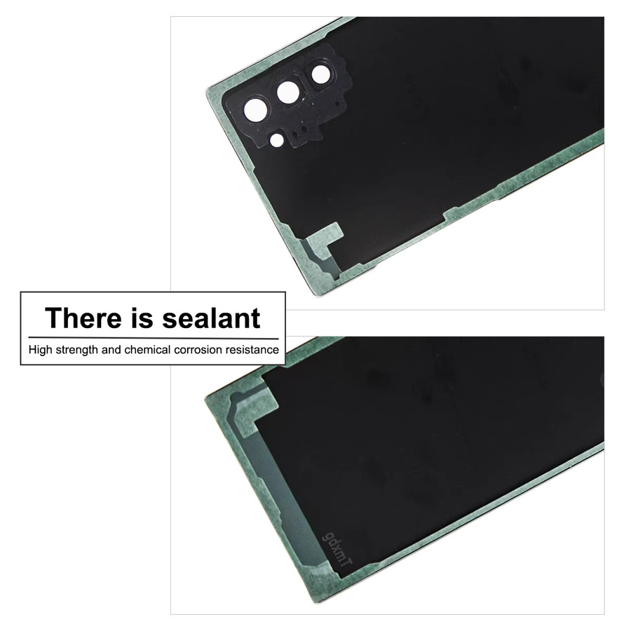 Samsung Note 10 Ersatzgehäuse Rückseite mit Glaspanel in Schwarz für die Gerätereparatur - Bild 3