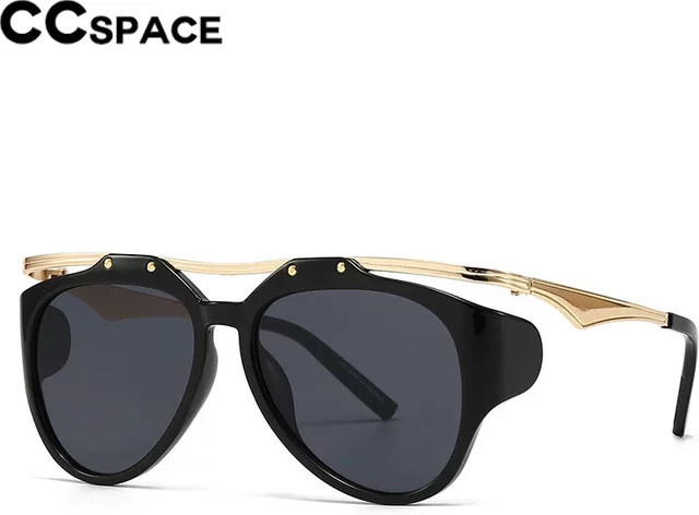 CCspace Sonnenbrille, oval, Vollrand, schwarz, Damen - Bild 1