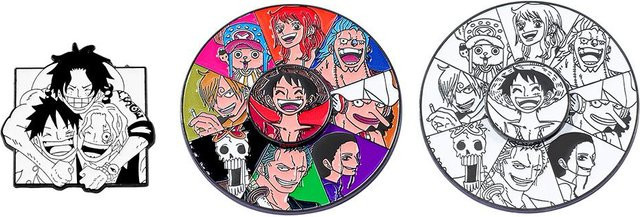 Yiran toy 1 One Piece Emaille-Pin 3-teiliges Set Metall Bunt - Bild 1