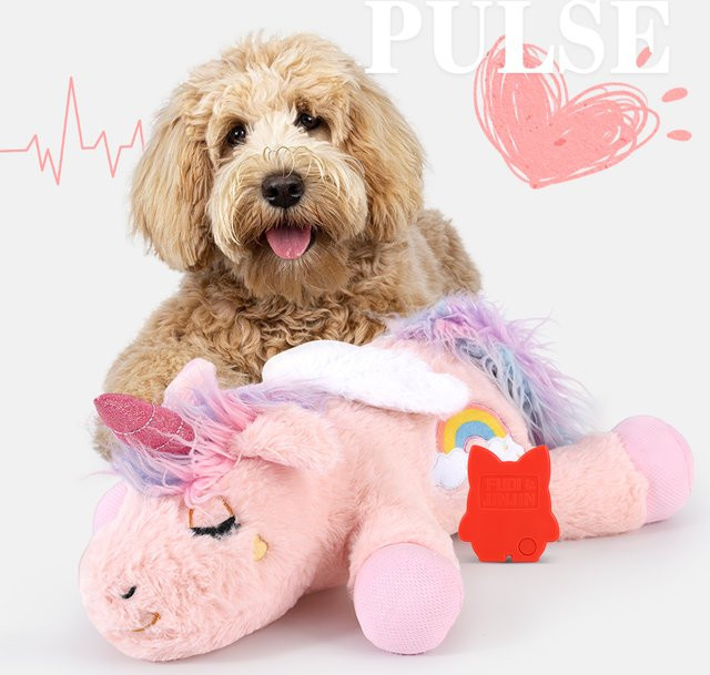 fuled Einhorn-Plüsch-Hundespielzeug, mit Herzschlaggeräusch - Bild 1