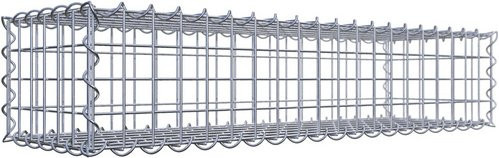 Gabiona Spiralgabione aus Stahl in Silberfarben B/T/H: 100 x 30 x 20 cm - Bild 1