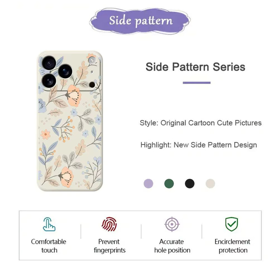 Silikon Handyhülle im Weihnachtsstil für iPhone 11 bis iPhone 17 Pro Max, Multicolor - Bild 1