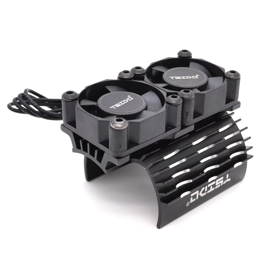 YSIDO RC Auto Doppelte Kühlventilatoren Kühlkörper, Orange, Metall, Zubehör - Bild 2