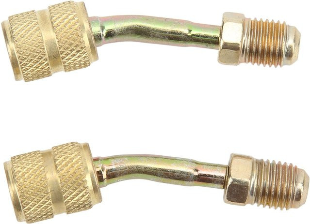 TOMTOP 2er-Set Universeller Lade-Vakuumanschluss-Adapter R410A Konverter von 1/4 auf 5/16 für Mini-Split in Gold aus Edelstahl - Bild 1