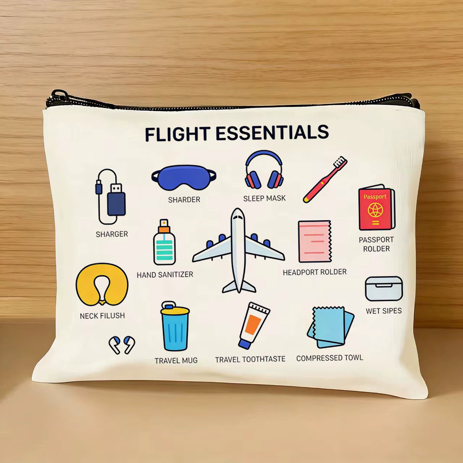 Vielseitiges 3-in-1 Reisetaschen-Set bestehend aus Reisetasche, Make-up-Tasche und Federmäppchen zur praktischen Aufbewahrung auf Reisen - Bild 3