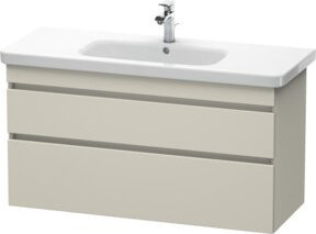 Duravit Waschtischunterschrank DuraStyle in Tau Beige, wandhängend, B/T/H: 113 x 44,8 x 61 cm, mit 2 Schubladen - Bild 1