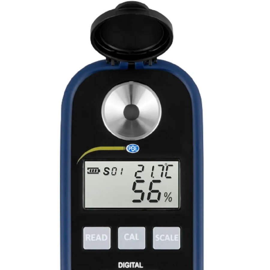 PCE Instruments Digitales AdBlue Refraktometer PCE-DRU 1 in Schwarz und Blau aus Edelstahl - Bild 3